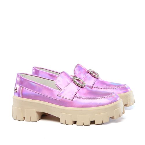 Mocassim Holográfico Lilás Feminino Gats - GATS