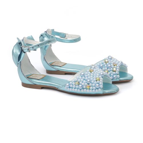 Peep Toe Bordado Azul - GATS