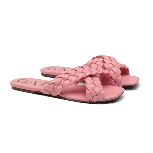 Flat Trançado Rosa Infantil Gats - 8006 - GATS