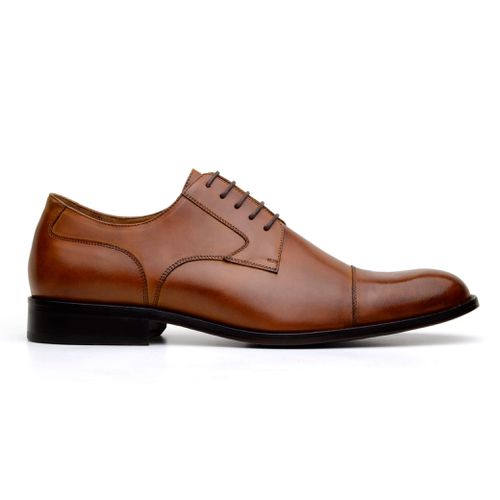Sapato Masculino Derby Padova Caramelo - GIANNO
