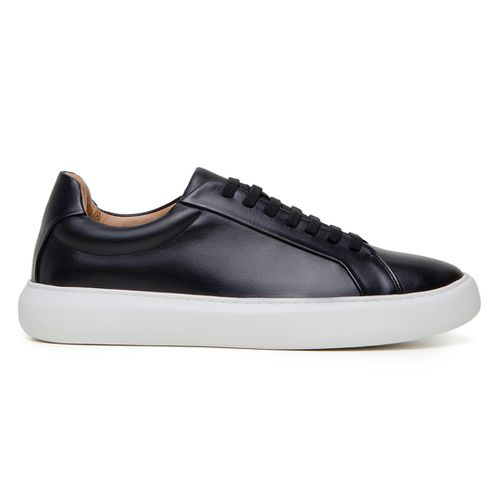 Tênis Spezia Masculino Couro Preto - GIANNO