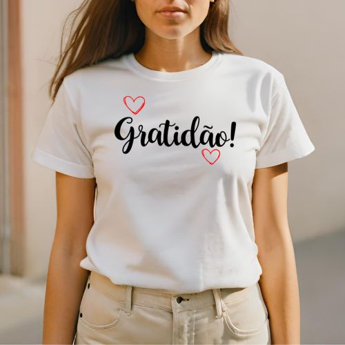 Camiseta T-shirt Feminina Estampada Grat... - GuGi