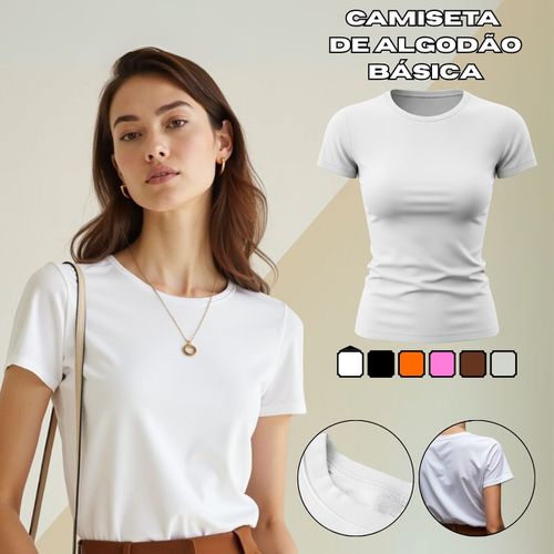 Camiseta T-shirt Feminina Lisa Baby Look... - GuGi