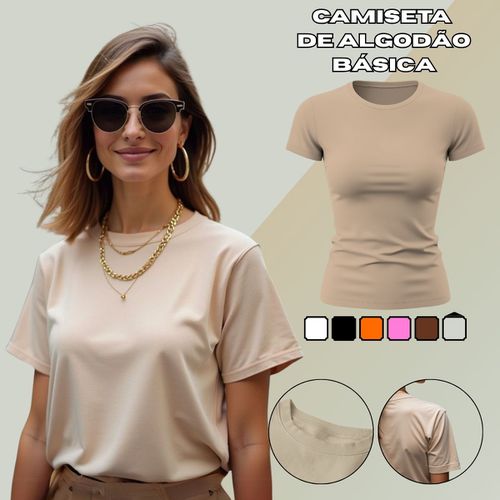 Camiseta T-shirt Feminina Lisa Baby Look... - GuGi