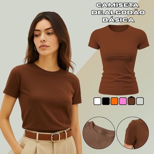 Camiseta T-shirt Feminina Lisa Baby Look... - GuGi