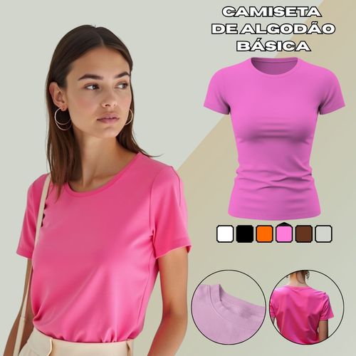 Camiseta T-shirt Feminina Lisa Baby Look... - GuGi