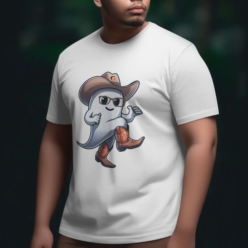 Camiseta Básica Masculina Fantasma Cowbo... - GuGi