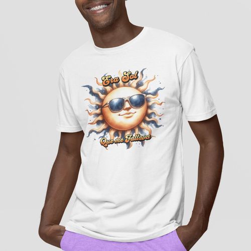 Camiseta Básica Masculina Sol Engraçado ... - GuGi