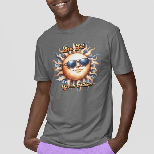 Camiseta Básica Masculina Sol Engraçado ... - GuGi