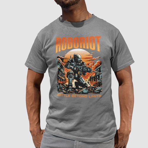 Camiseta Básica Masculina Roboriot Disto... - GuGi