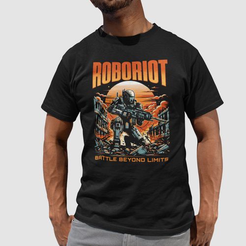 Camiseta Básica Masculina Roboriot Disto... - GuGi