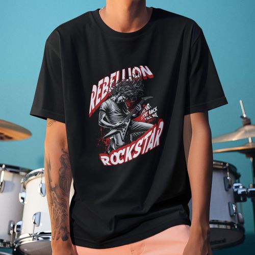 Camiseta Básica Masculina Punk Rockstar ... - GuGi