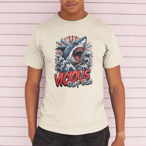 Camiseta Básica Masculina Surf Tubarão 1... - GuGi
