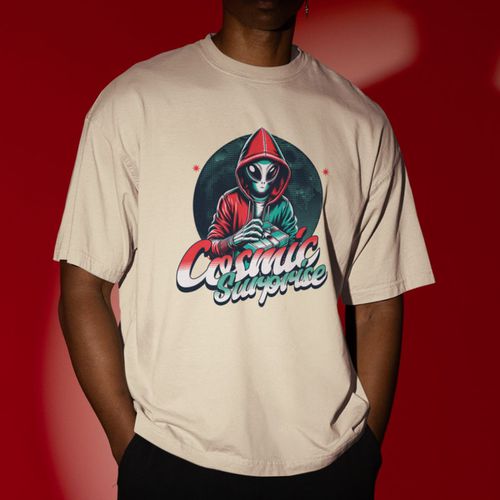 Camiseta Básica Masculina Alien Lua 100%... - GuGi