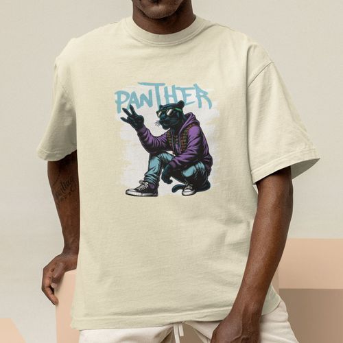 Camiseta Básica Masculina Pantera Style ... - GuGi