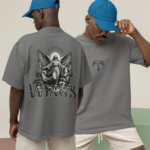 Camiseta Masculina Anjo Bíblico Wings Co... - GuGi