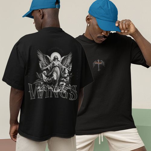 Camiseta Masculina Anjo Bíblico Wings Co... - GuGi
