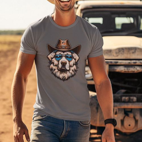 Camiseta Básica Masculina Cachorro Xerif... - GuGi