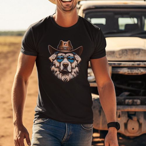Camiseta Básica Masculina Cachorro Xerif... - GuGi