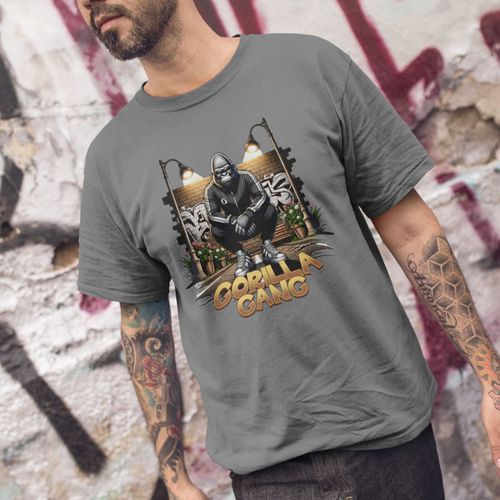 Camiseta Básica Masculina Gorilla Gang S... - GuGi