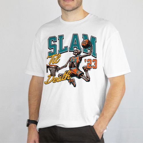 Camiseta Básica Masculina Esqueleto Basq... - GuGi