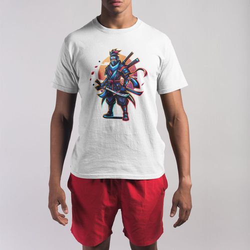 Camiseta Básica Masculina Samurai Ninja ... - GuGi