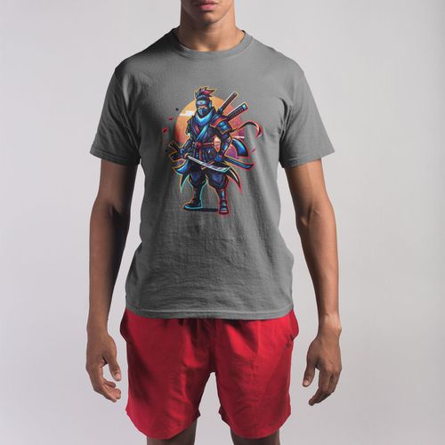 Camiseta Básica Masculina Samurai Ninja ... - GuGi