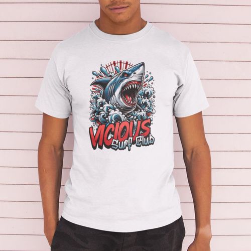 Camiseta Básica Masculina Surf Tubarão 1... - GuGi
