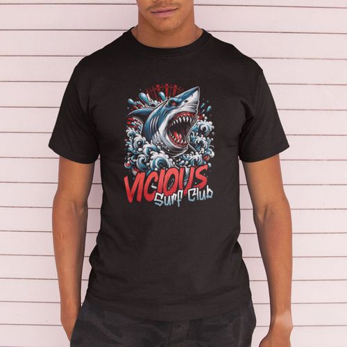 Camiseta Básica Masculina Surf Tubarão 1... - GuGi