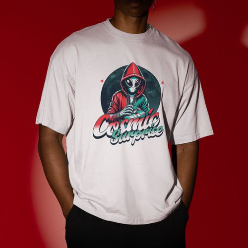 Camiseta Básica Masculina Alien Lua 100%... - GuGi