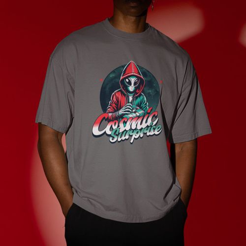 Camiseta Básica Masculina Alien Lua 100%... - GuGi