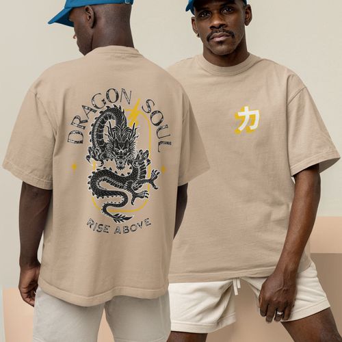 Camiseta Básica Masculina Dragão Chines ... - GuGi