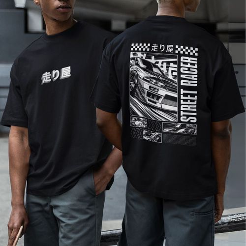 Camiseta Básica Masculina Carro De Corri... - GuGi