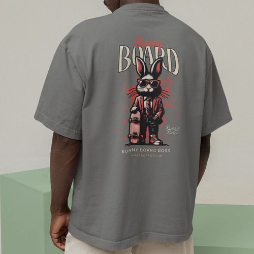 Camiseta Básica Masculina Bunny Board Sk... - GuGi