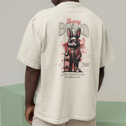 Camiseta Básica Masculina Bunny Board Sk... - GuGi