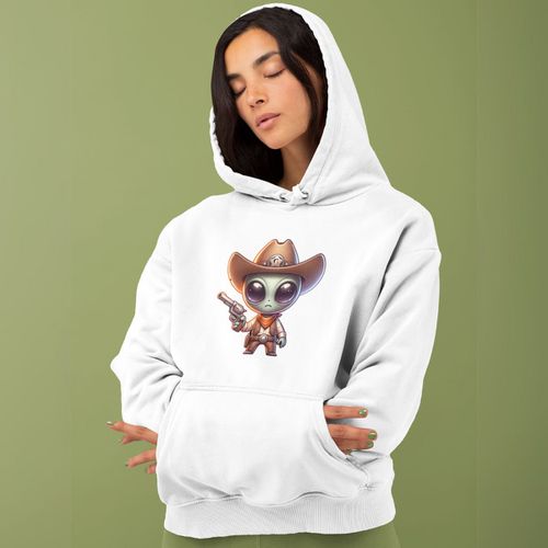 Moletom Unissex Canguru Alien Cowboy Com... - GuGi