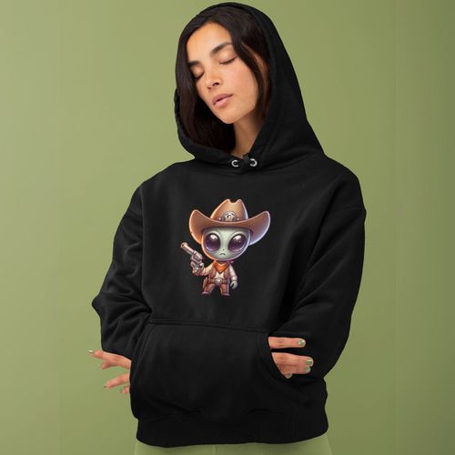 Moletom Unissex Canguru Alien Cowboy Com... - GuGi