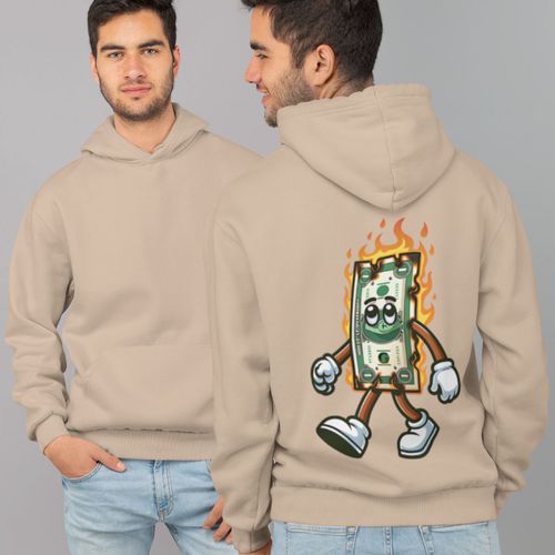 Moletom Unissex Canguru Com Capuz Dinhei... - GuGi