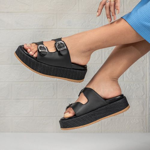 Sandália Plataforma Feminina Aura Com Fi... - GuGi