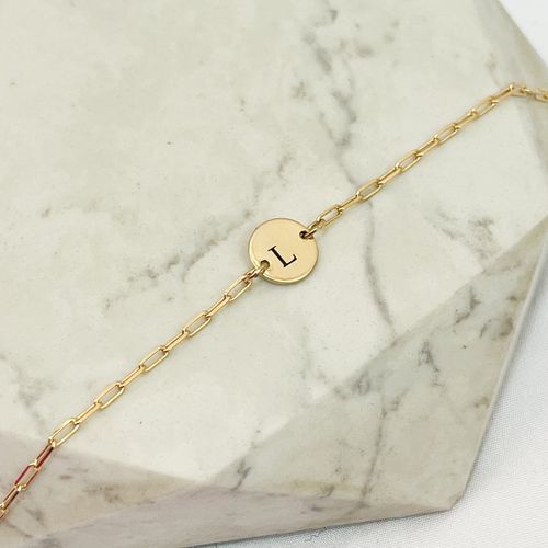 Pulseira Medalha P Fixa Personalizada Folheado em ... - IAIÁ Semijoias
