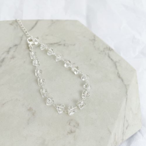 Pulseira Cristais Folheado em Prata 925 - IAIÁ Semijoias