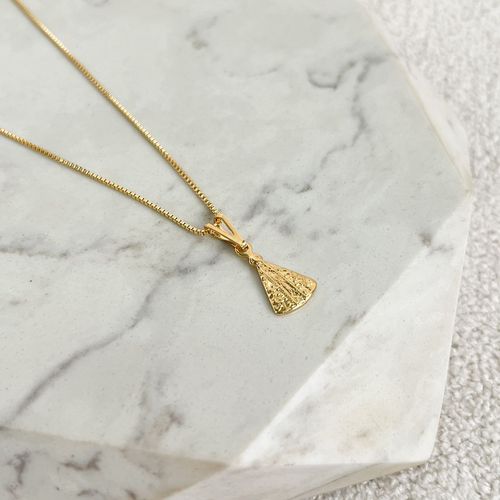 Colar Nossa Senhora P Folheado a Ouro 18k - IAIÁ Semijoias