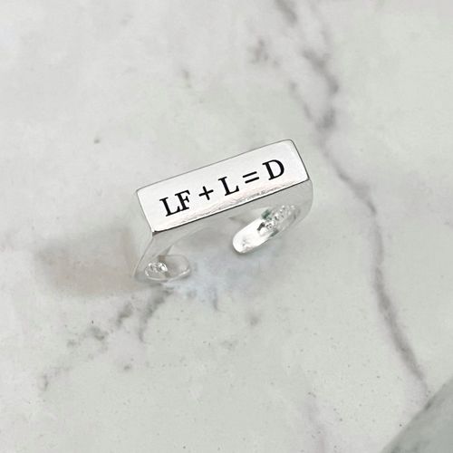 Anel Quadrado Personalizado Regulável Folheado em ... - IAIÁ Semijoias