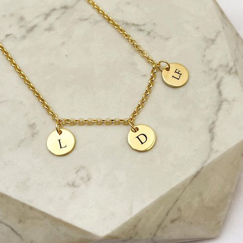 Pulseira Três Medalhas P Personalizada Folheado em... - IAIÁ Semijoias