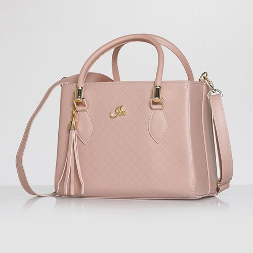 Linda Bolsa Lorena Preto Matelassê Clássica cor Rosa