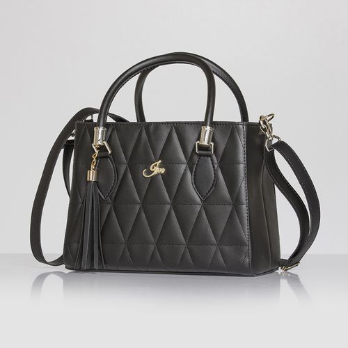 Linda Bolsa Lorena Preto Matelassê Clássica cor Preto