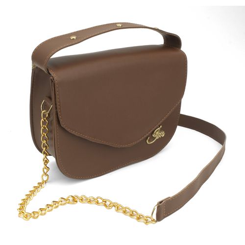 Bolsa Feminina Ella Pequena Tiracolo Marrom - Immateriale Bolsas