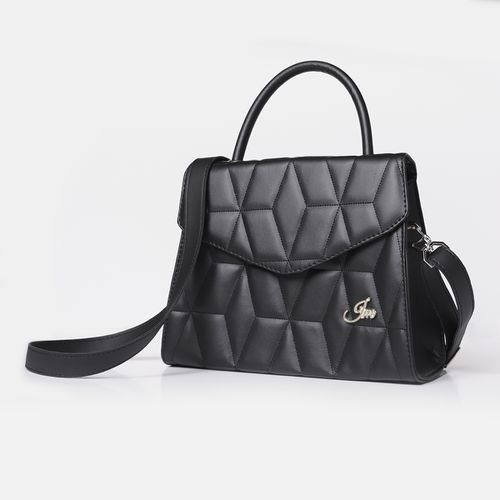 Bolsa Encanto Bordada Tiracolo Preta - Immateriale Bolsas