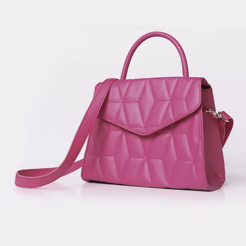 Bolsa Encanto Bordada Tiracolo Pink - Immateriale Bolsas