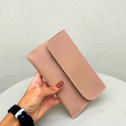 Carteira Porta Óculos/Documentos/Celular Nude - Immateriale Bolsas
